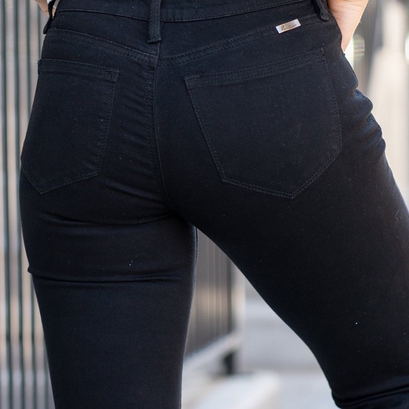 KanCan Black Flare Jeans Midrise Wide Leg NWT Last One! Size 24 - Picture 7 of 8